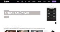 Desktop Screenshot of ambarsalonspa.com