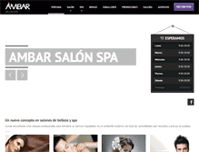 Tablet Screenshot of ambarsalonspa.com